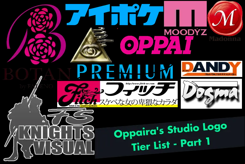 Oppaira's JAV Studio Logo Tier List - Part 1